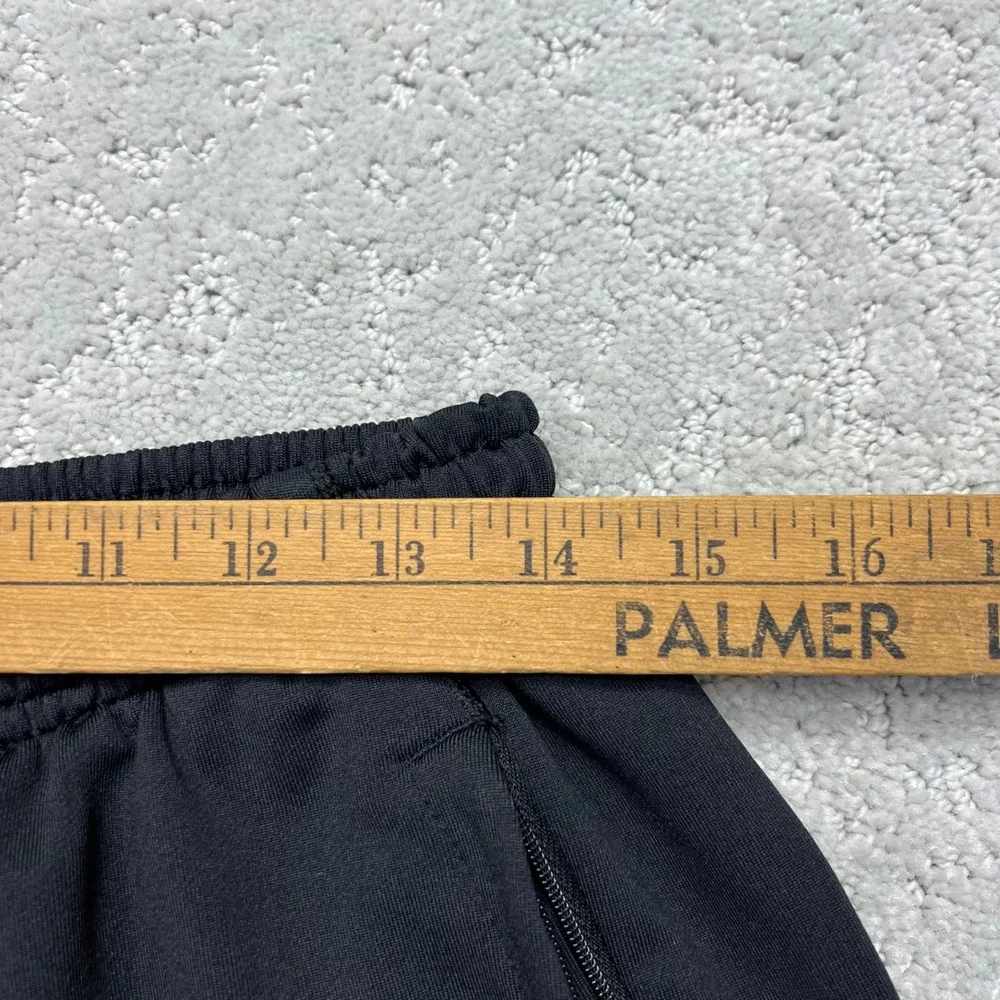 Brooks Track Pants Mens Large Black Athletic Running Active Ankle Zip Pockets